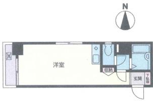 エスポワール入谷(ワンルーム/5階)の間取り写真
