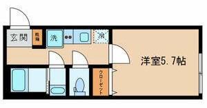 モンレーヴ下石神井(1K/2階)の間取り写真