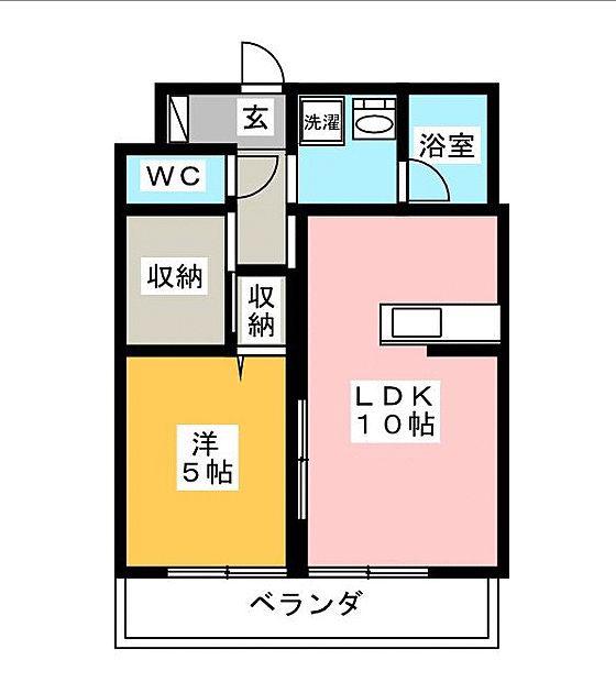 グランメゾンII(1SLDK/1階)の間取り写真