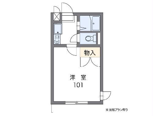 レオパレス上平間ACT(1K/2階)の間取り写真