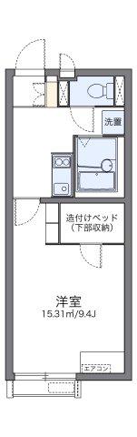 レオネクストセントラルヒルズVI(1K/2階)の間取り写真