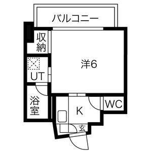 LUCE SHINFUKUSHIMA(1K/6階)の間取り写真