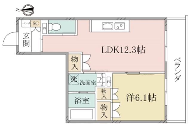 ヘーベルヴィレッジ椎名町(1LDK/3階)の間取り写真