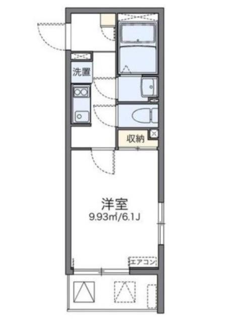 レオネクストアップルコート(1K/3階)の間取り写真