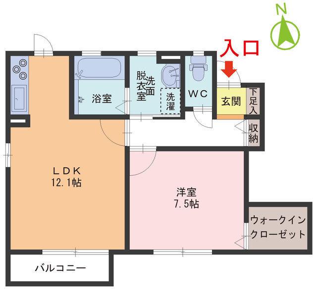 AMBIENCE VILLA 惠(1LDK/1階)の間取り写真