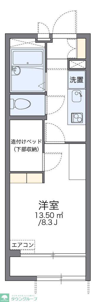 レオパレスボニータドイス(1K/1階)の間取り写真