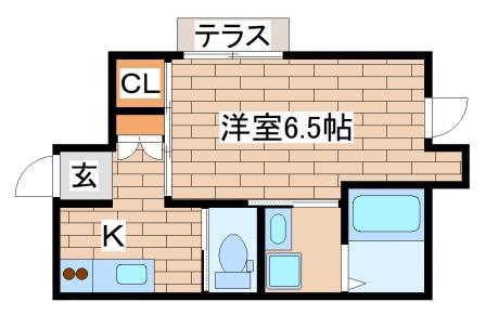 シャーメゾン桜須磨寺(1K/1階)の間取り写真