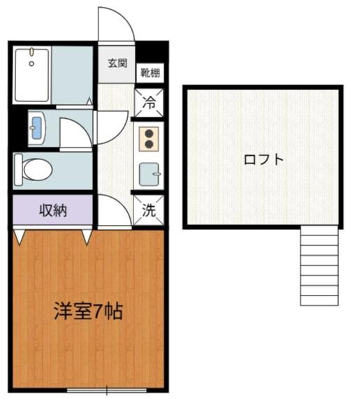コルティーレ吉祥寺(1K/2階)の間取り写真