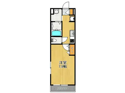 PLOVER MAISON(1K/2階)の間取り写真