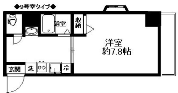 リバティ高砂六番館(1K/3階)の間取り写真
