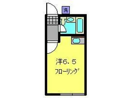 メゾンアムール(ワンルーム/2階)の間取り写真