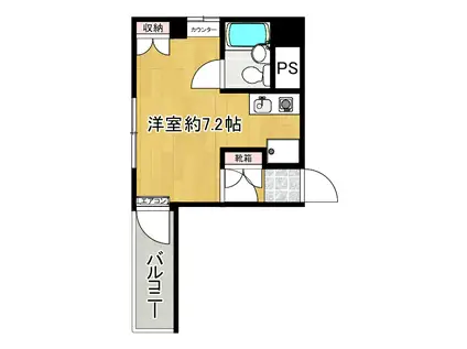 TRTビル(ワンルーム/3階)の間取り写真