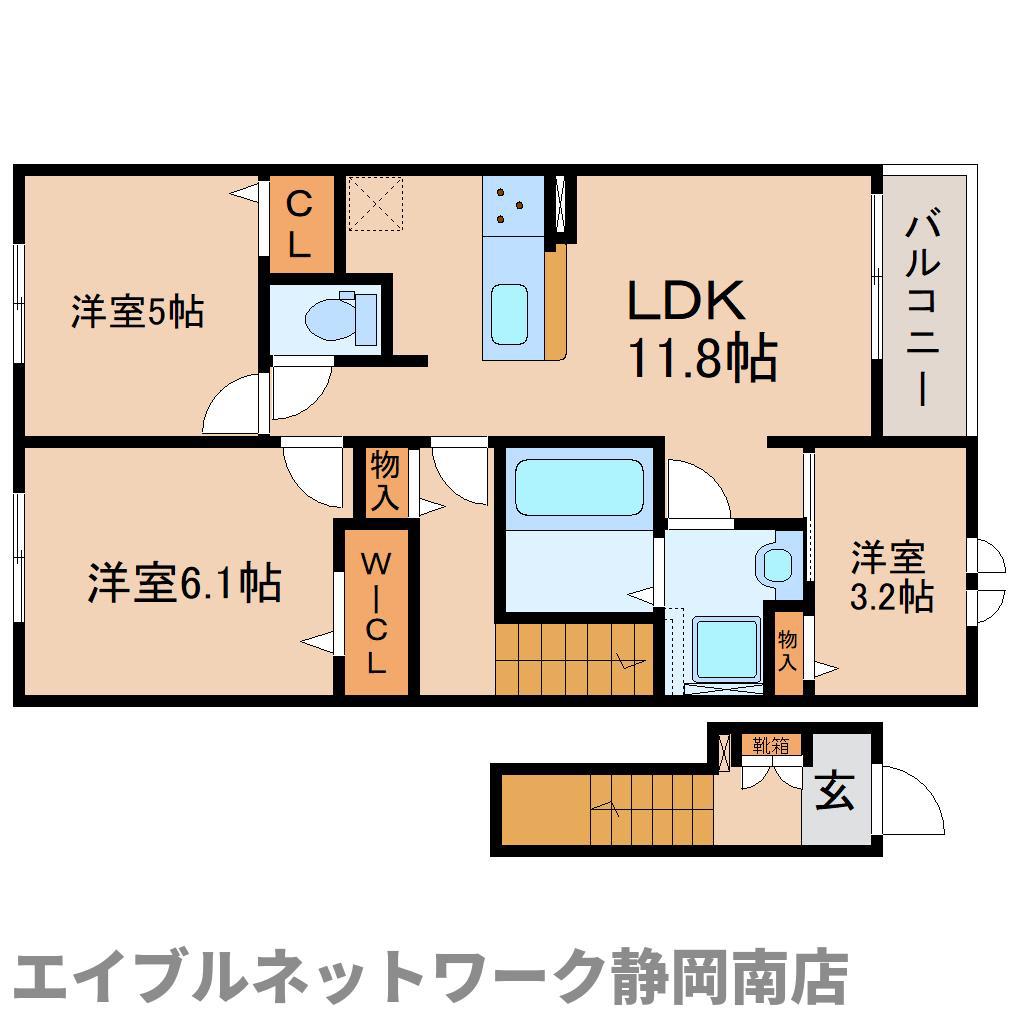 アイレックス(3LDK/2階)の間取り写真