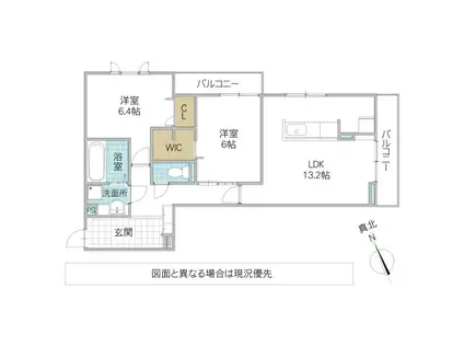 DS LIEN B B号地(2LDK/2階)の間取り写真