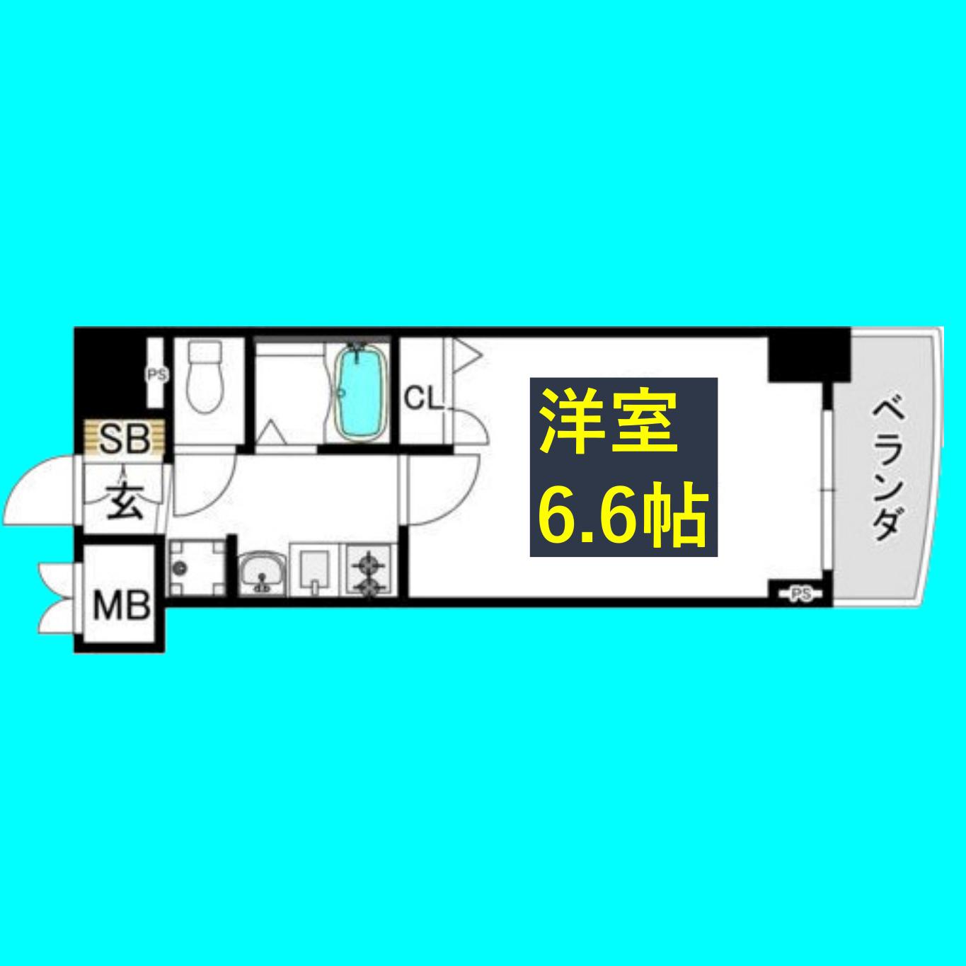 プレサンス千種駅前ネオステージ(1K/4階)の間取り写真