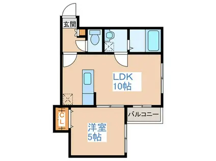 ル・ファール元町グランデ(1LDK/3階)の間取り写真