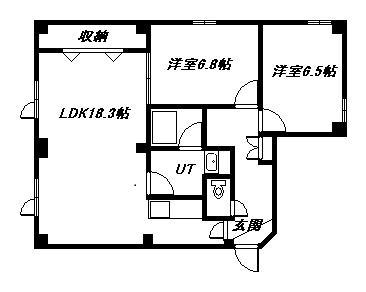 シャトレー3・1(2LDK/1階)の間取り写真