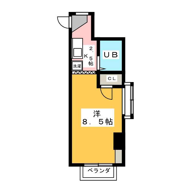 メゾン第二上井草(1K/3階)の間取り写真