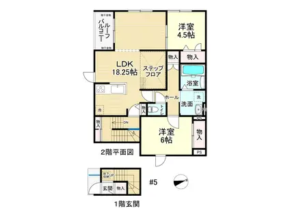 COCORE MOM(2LDK/2階)の間取り写真