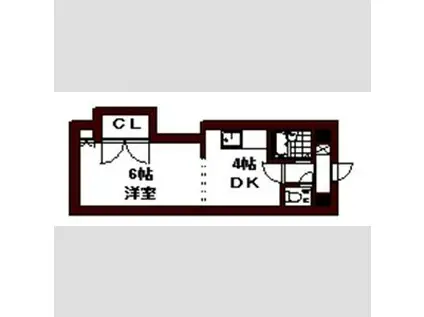 エンドレス三井南5条I(1DK/3階)の間取り写真