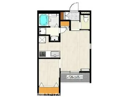 MUGELLO DUE(1LDK/1階)の間取り写真