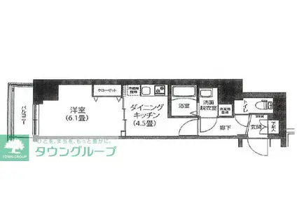 アイル ノヴェル駒込(1DK/2階)の間取り写真