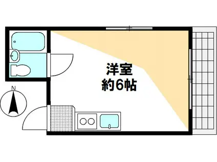 アドバン王子(ワンルーム/4階)の間取り写真