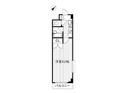 アパートメンツ練馬北町(1K/4階)の間取り写真