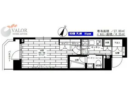 グランドコンシェルジュ大森本町IAC(1K/5階)の間取り写真