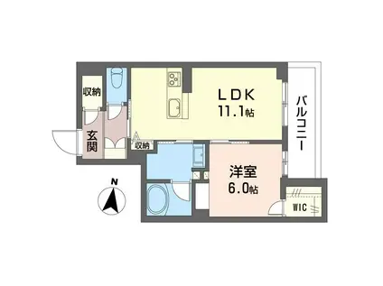 JR京浜東北線 西川口駅 徒歩11分 3階建 新築(1LDK/3階)の間取り写真