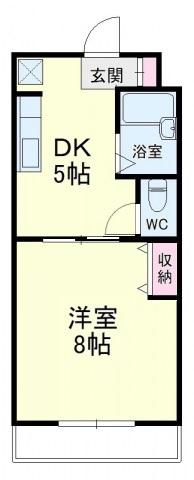 マンションロジュマンI(1DK/3階)の間取り写真