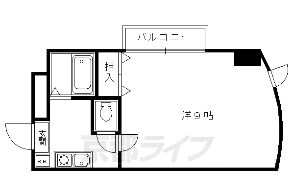 ノースビレッジIII(1K/3階)の間取り写真