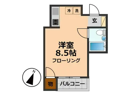 グローリア永福マンション(ワンルーム/5階)の間取り写真