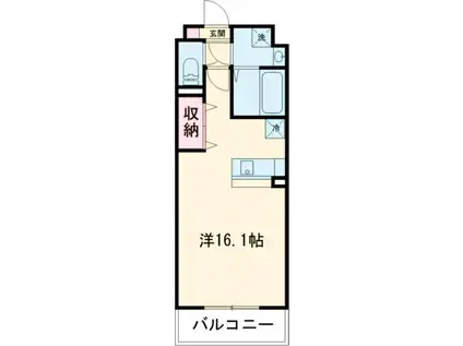 フォルテ(ワンルーム/7階)の間取り写真