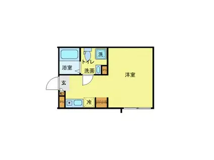 RSC綾瀬(ワンルーム/1階)の間取り写真