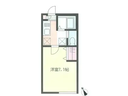 GRAND CHARIOT(1K/3階)の間取り写真