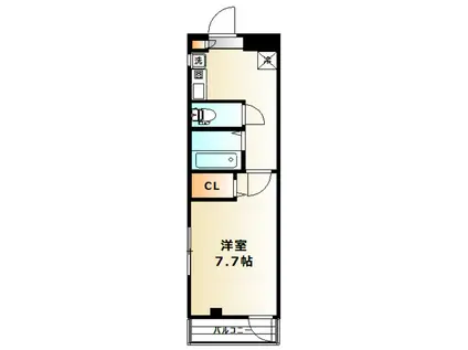 MCビル(1K/3階)の間取り写真