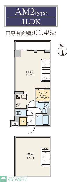 S-RESIDENCE駒場東大前(1LDK/1階)の間取り写真