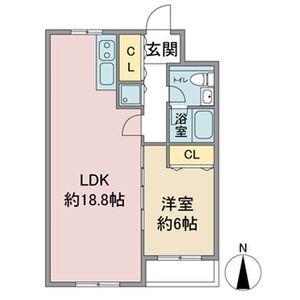 パークマノア(1LDK/3階)の間取り写真