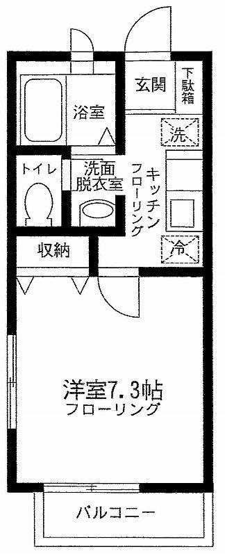 グレイシス東池袋C棟(1K/1階)の間取り写真