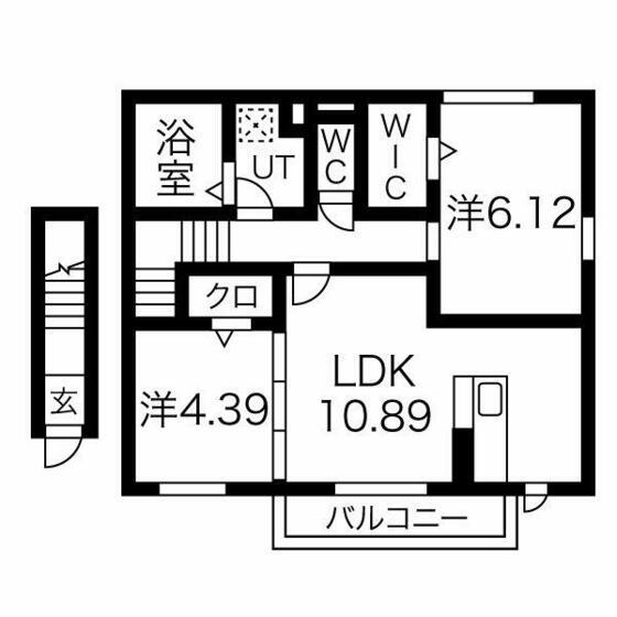 ハイムスピカ(2LDK/2階)の間取り写真