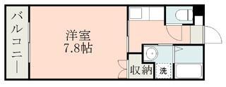 葉月館III(1K/5階)の間取り写真