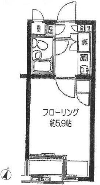 キャピタルビュー上石神井(1K/2階)の間取り写真