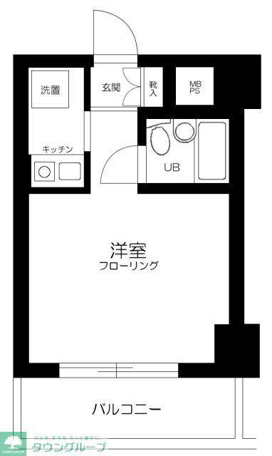 ライオンズプラザヨコハマ戸部(1K/4階)の間取り写真