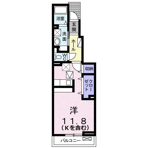 JR東海道本線 静岡駅 バス乗車時間:20分 最寄りバス停で下車 徒歩4分 2階建 築12年(ワンルーム/1階)の間取り写真