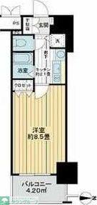 プレサンス名古屋駅前グランヴィル(1K/9階)の間取り写真