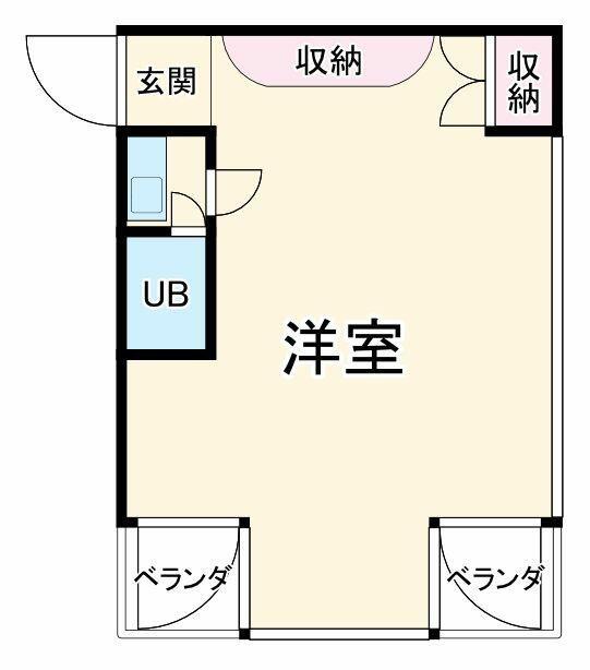 ARC1ビル(ワンルーム/5階)の間取り写真