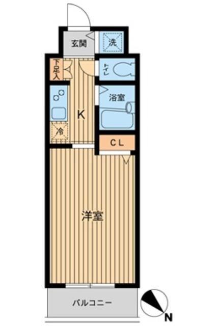 HF東神田レジデンス(1K/10階)の間取り写真