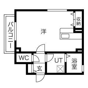 フォレストビレッジ大正町(ワンルーム/2階)の間取り写真
