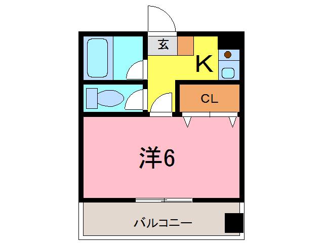 オーエムビル(1K/3階)の間取り写真
